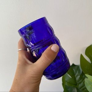 🌊SOLD🌊Vintage MCM Cobalt Blue Drinking Glasses